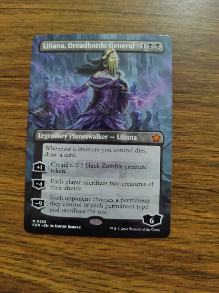 Liliana, Dreadhorde General (Borderless) Foundations Regular