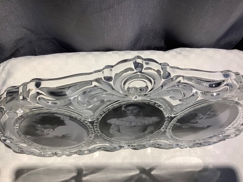 Mikasa Princess Triple Oval Frame 13 1/4” Lead Crystal 3 1/2” x 4 1/2” Photos - Picture 3 of 9