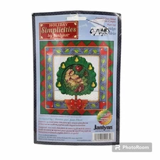 Holiday Simplicities Partridge #140-235 Counted Cross Stitch Kit 6x6 Janlynn NOS