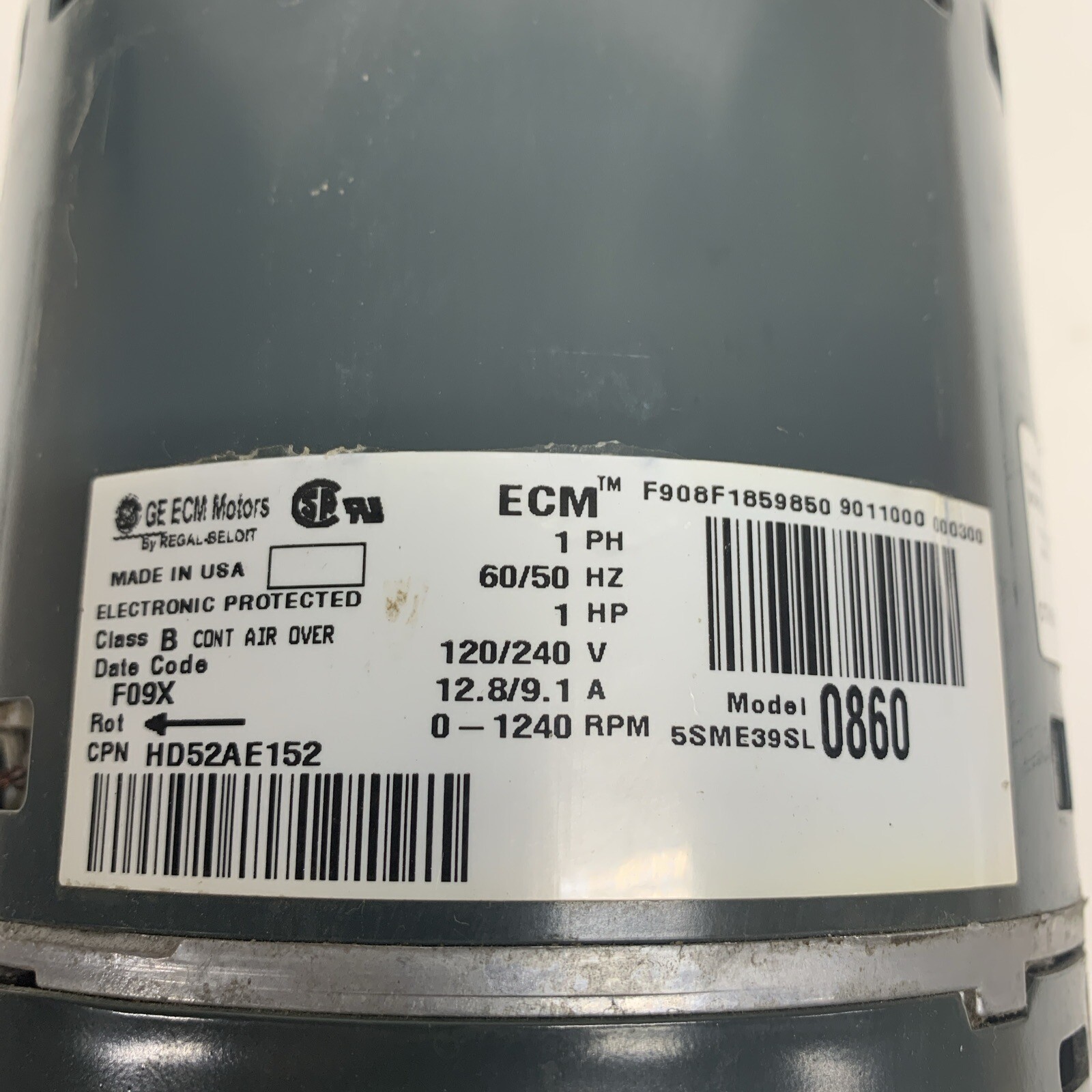 GE 5SME39SL0860 Furnace Blower Motor ECM 2.3 HD52AE152 eBay