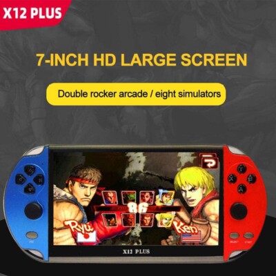 X12 Plus 7-Zoll-Videospielkonsole Eingebaut 1000 Spiele 16 GB Handheld Consoles