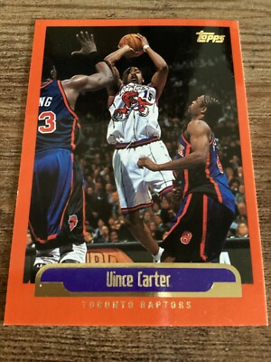 NBAカード ビンス・カーター 1998 Topps Rookie Card Vince Carter PSA 7 Near Mint Toronto