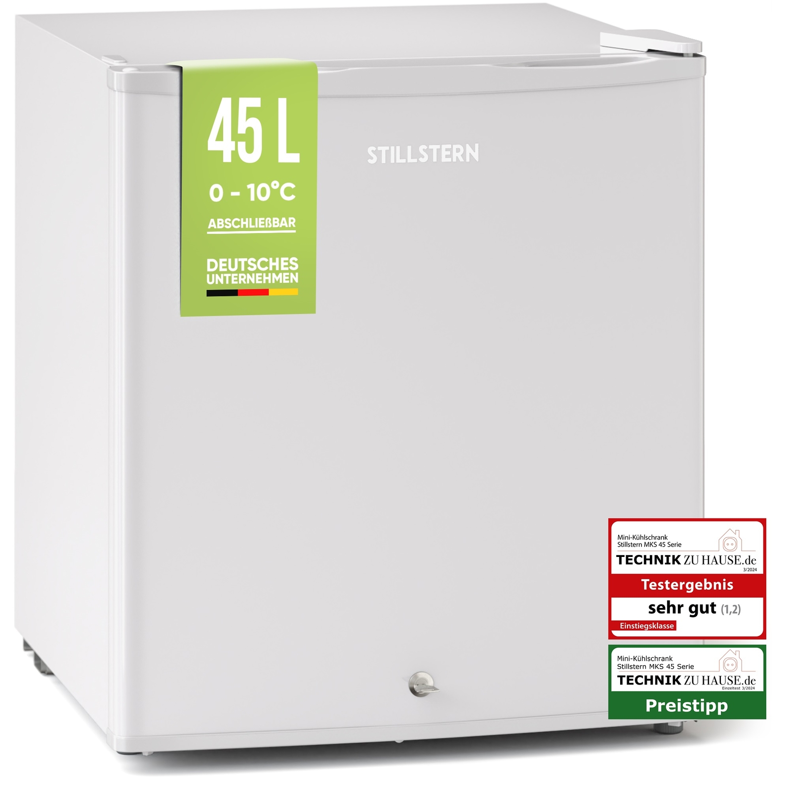 Mini refrigerador E 45L con cerradura y congelador, silencioso - mini refrigerador