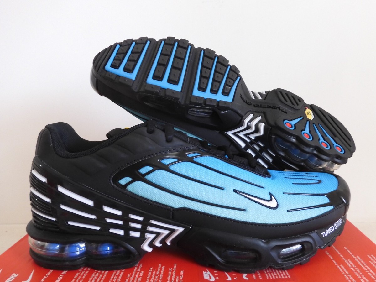 Nike Air Max PLUS 3 ホワイト/ブラック/ブルー Nike Air Max Plus 3 III TN Black-White-Laser Blue Sz 10.5