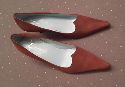 PETER KAISER Damen Wildleder Pumps Gr. 41 Burgund NEU