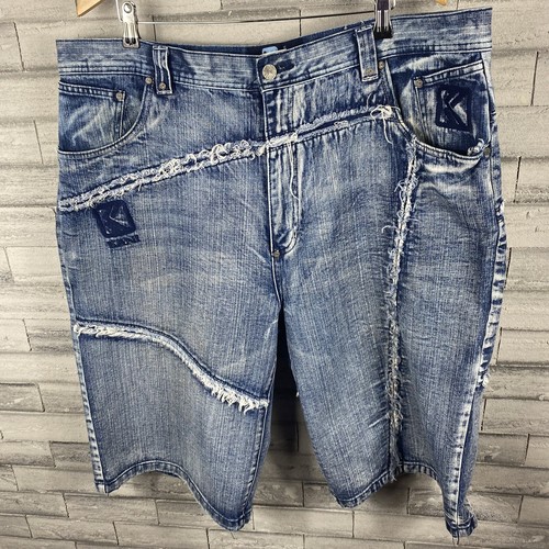 Vtg Karl Kani Jean Shorts Denim Shorts 