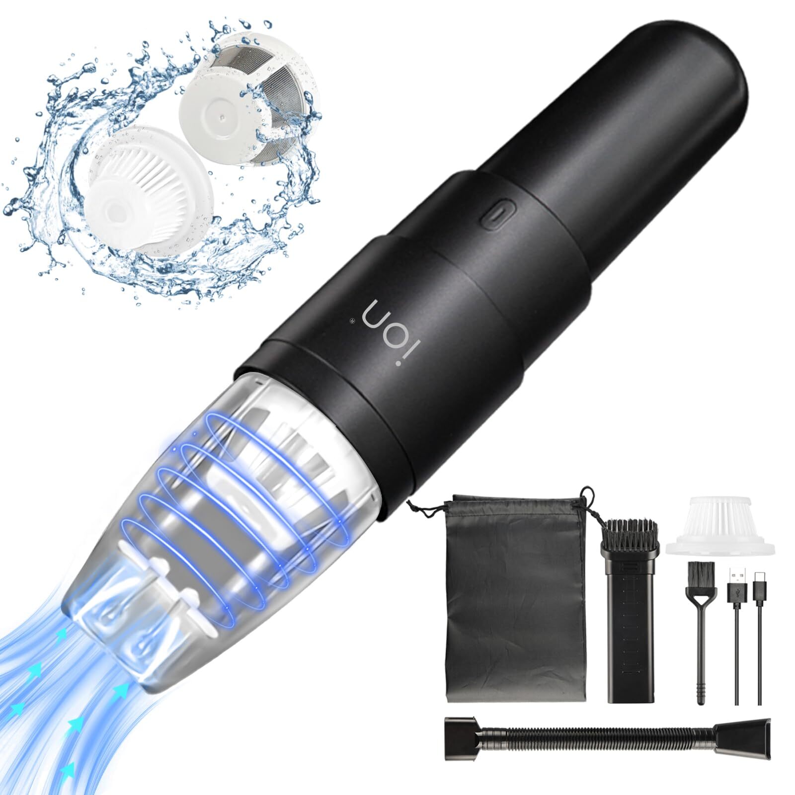 Cordless Handheld Vacuum with 15000PA High Power Suction for Cars and Home-image