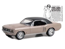 1967 Ford Mustang Coupe Autumn Smoke Diecast 1:64 Scale Model - Greenlight 30426