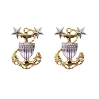 Coast Guard Metal Collar Device E9 Chief Petty Officer Master CPO