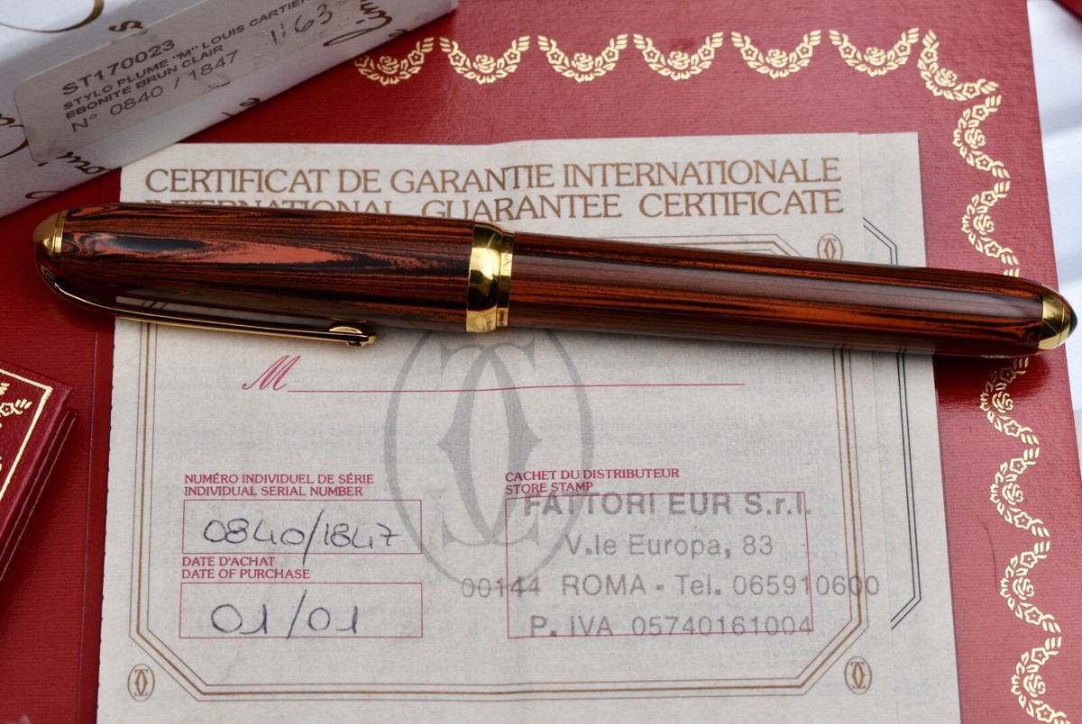 CARTIER Louis Cartier Dandy Red&Black Ebonite Limited Edition 1847