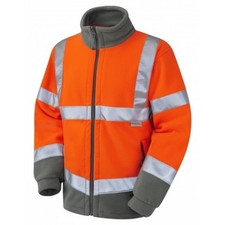 Leo Workwear Hartland Class 3 Go/rt Orange Fleece Jacket Pre