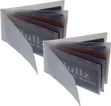 Set of 2 Heavy Duty Vinyl Credit Card ID Holder Wallet Insert MADE in USA