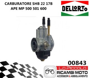 Carburatore Piaggio Ape 600 SHB 27/24 Dell'Orto - Ricambio Originale 00777