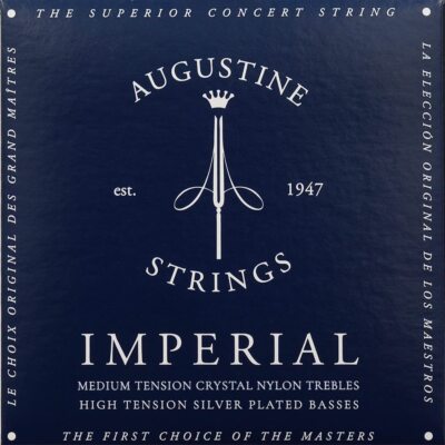 Augustine ''''Imperials Label'''' klassisches Gitarrensaitenset - blau hoch