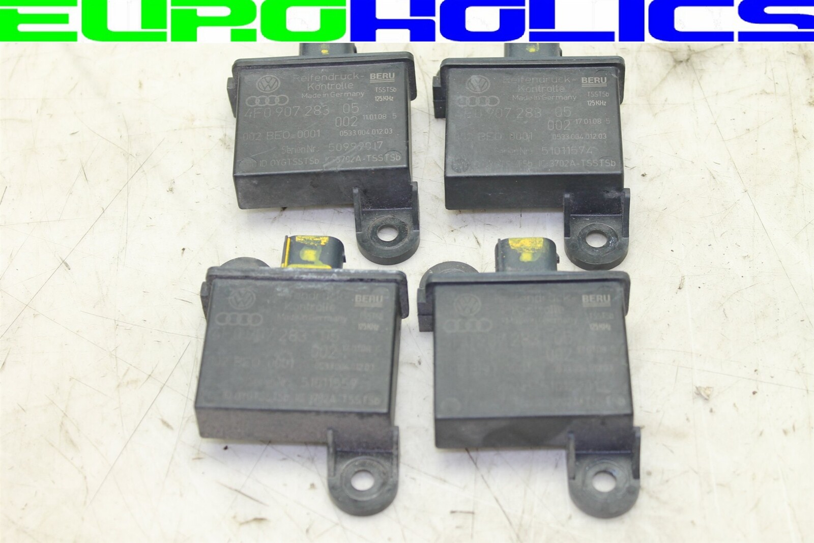 SET OEM Bentley Continental Flying Spur 06-12 TPMS Tire Pressure Monitor Sensor