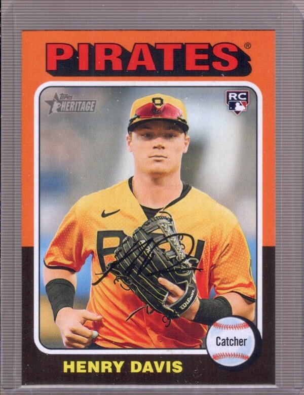 HENRY DAVIS 2024 Topps Heritage #415 Photo Image Variation Rookie SP RC