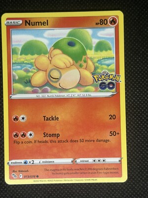 Pokémon TCG Numel Pokemon GO 013/078 Regular Common