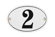 Porcelain address plaque 4x6″ customisable handcrafted enamel house number sign