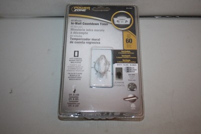 POWER ZONE  60-Minute In-Wall CountdownTimer 20 Amp 913-7993 NEW 