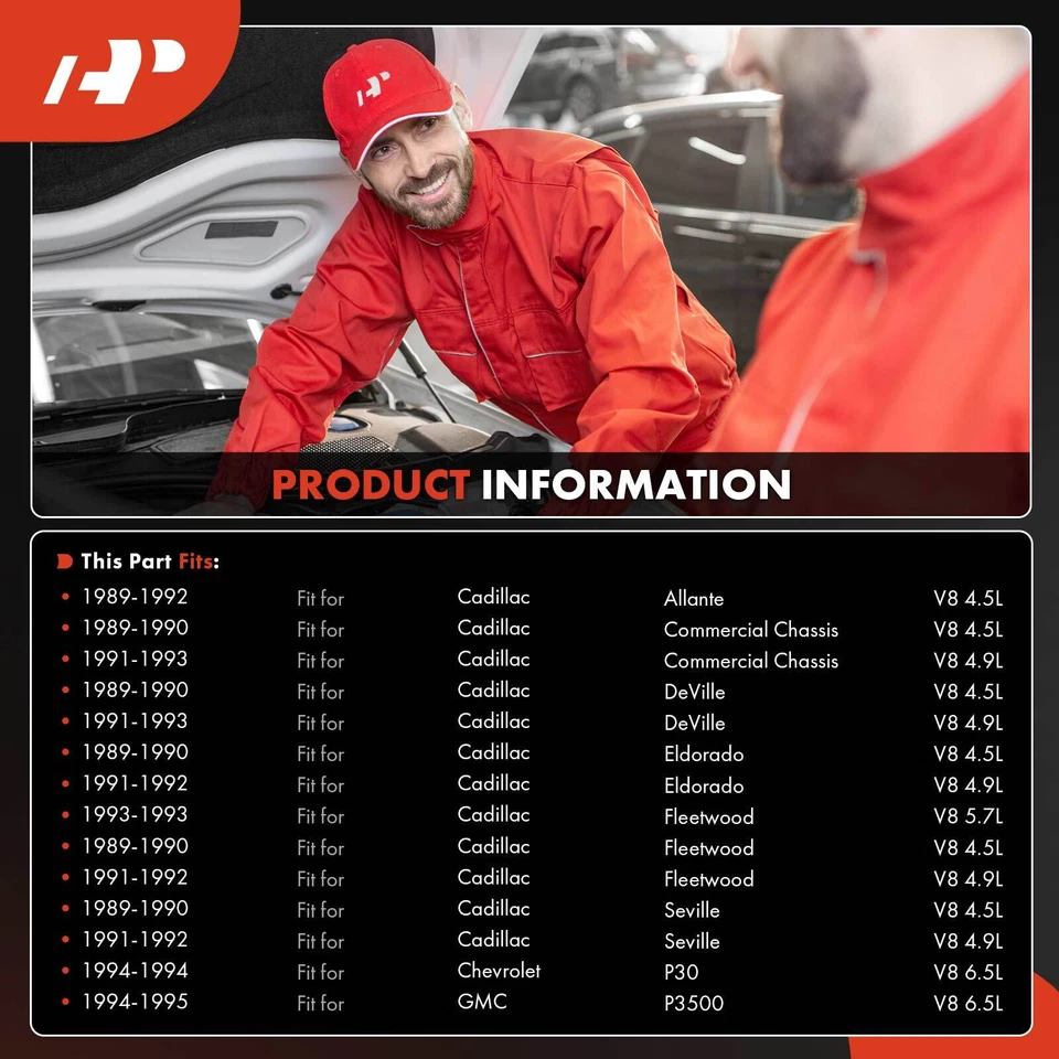 Compresor de aire acondicionado A-Premium con embrague para Chevrolet P30 GMC P3500 Cadillac DeVille Foto 2 de 4