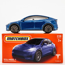 2024 Matchbox Power Grabs 3 Tesla Model Y DEEP BLUE  FSB