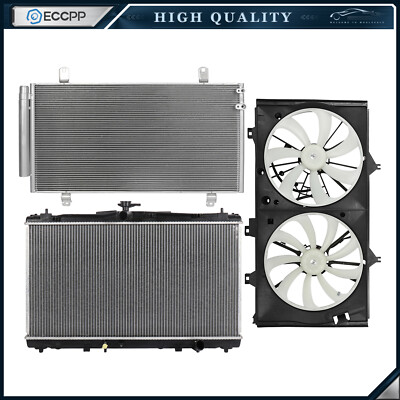 Electric Radiator Condenser Cooling Fan Kit For 2013-2015 2016 2017 Lexus ES350
