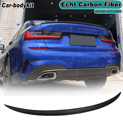 Spoiler posteriore in carbonio bordo di demolizione spoiler labbro per BMW Serie 3 G20 330i M340i 2019-21  - Foto 1 di 12