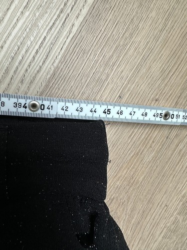 Festliche Kofferhose Pflegeleicht leicht glitzernd Schwarz Silber M-L Elastisch - Bild 9 von 13