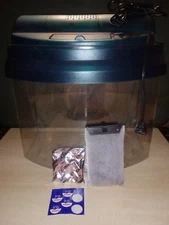 Tetra Mini Bow 5 Aquarium: Tank, Incandescent Reflector, Bio Bag, Carbon - Green