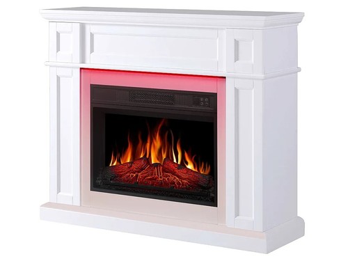 ArtiFlame Linz AF23S elektrischer Kamin LED Flammeneffekt 1,8 kW Weiß bis 30 m - Bild 3 von 9
