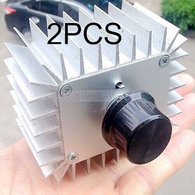 2PCS 5000W/220V Spannungsregler Dimmer Speed Temperatur Volt Regler Regulator