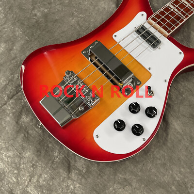 4003 Bass Electric Guitar 4-strings Orange Color Chrome hardware Free Ship