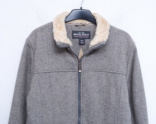 Woolrich M Women's Wool Coat Fur Jacket 