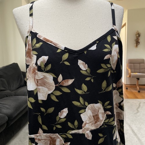 Faded Glory Sleeveless Long Floral Dress Size XL ( 16 - 18 ) New With Tags - Picture 8 of 15