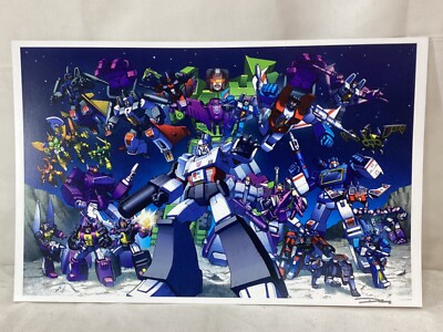 G1 Transformers Decepticons Team Poster 11x17 Picture 1985-86 Version 2 Space