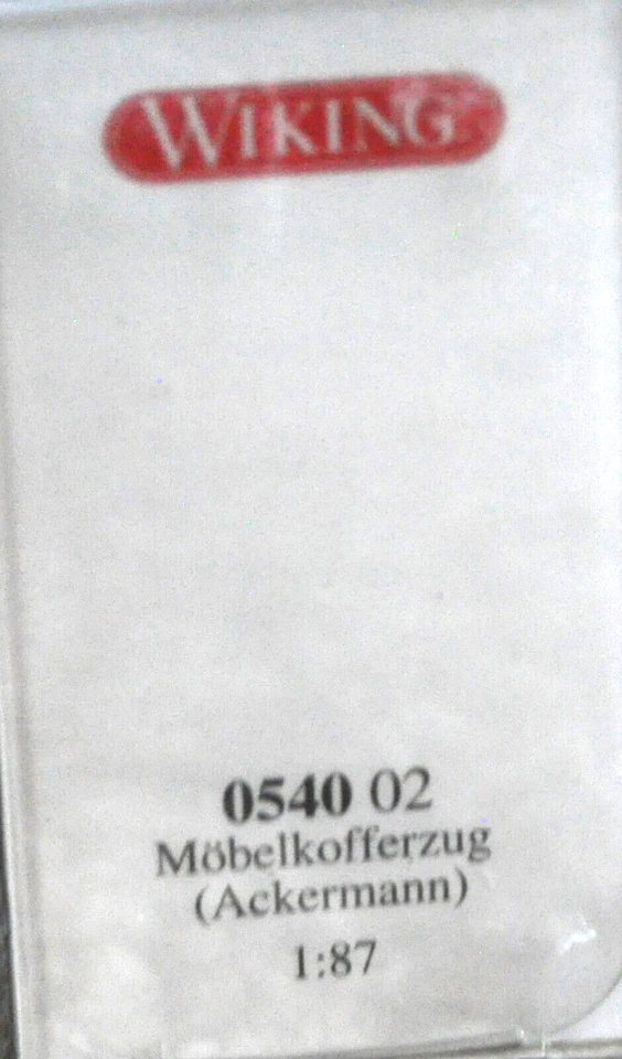 Wiking 0540 02 MB Ackermann furgoneta de mudanza con remolque ("Carl Balke") - NUEVO con CAJA Foto 4 de 4