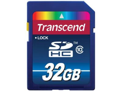 Transcend 32GB Class 10 SDHC Memory Card (TS32GSDHC10 )