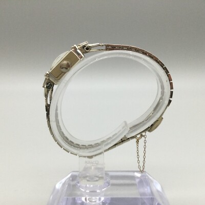 Vintage 14k White Gold Movado Watch Diamond Tennis Bracelet  display picture 1