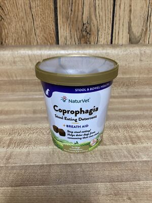 NaturVet Coprophagia PLUS Breath Aid Stop Dog Poop Eating Soft