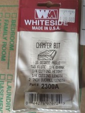 Whiteside Chamfer bit part #2300A Brand new.