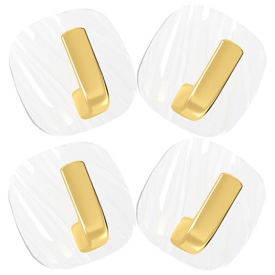  4 Pcs Hängend Handhaben Garderobenhaken Selbstklebend Wandhaken