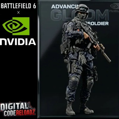 BattleField 6 x NVIDIA Rewards - Engineer Skin - ADVANCING GLOOM Operator  