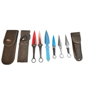 Set of 6 Throwing Knives with Carrying Cases