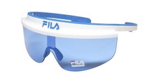 NEW FILA SF9365 SUNGLASSES MENS BLUE PLASTIC HALF-RIM 0VC3 99-0-140 WRAP
