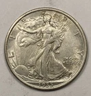 1935 Walking liberty Half .50. AU with Luster.