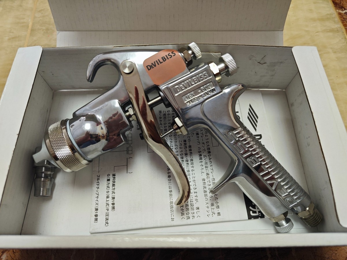Devilbiss JGX-502 1.4 Tip No.143 Air Cap Gravity Spray Gun *OUTLET