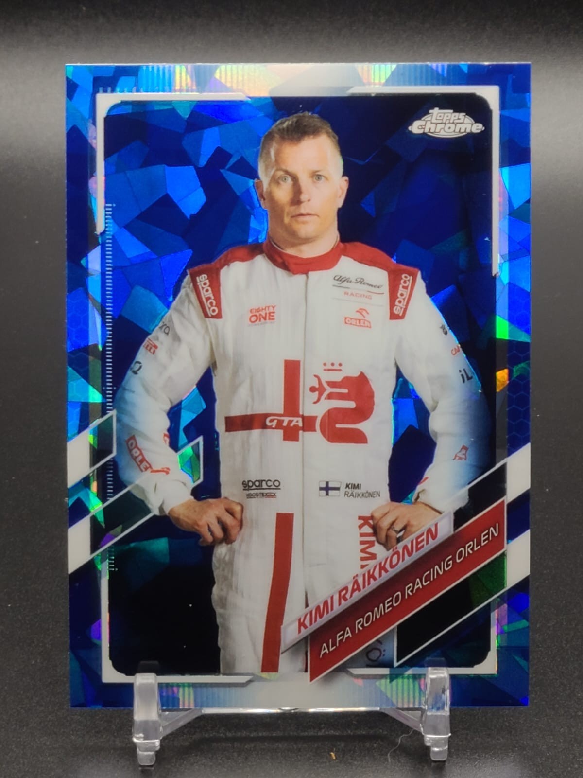 2021 Topps Chrome Formula 1 F1 Portrait SAPPHIRE #15 Kimi Raikkonen MINT