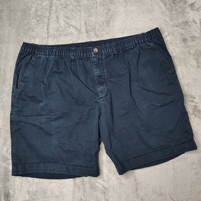 Chubbies The Khakinators Shorts Mens 2XL Navy Solid 7 Inch Inseam Cotton Lycra