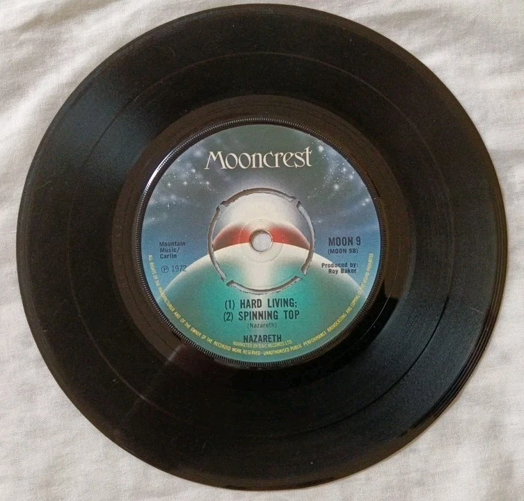 Nazareth-Bad Bad Boy Vinyl 7" EP Single.1973 Mooncrest MOON 9. - Image 4 of 4