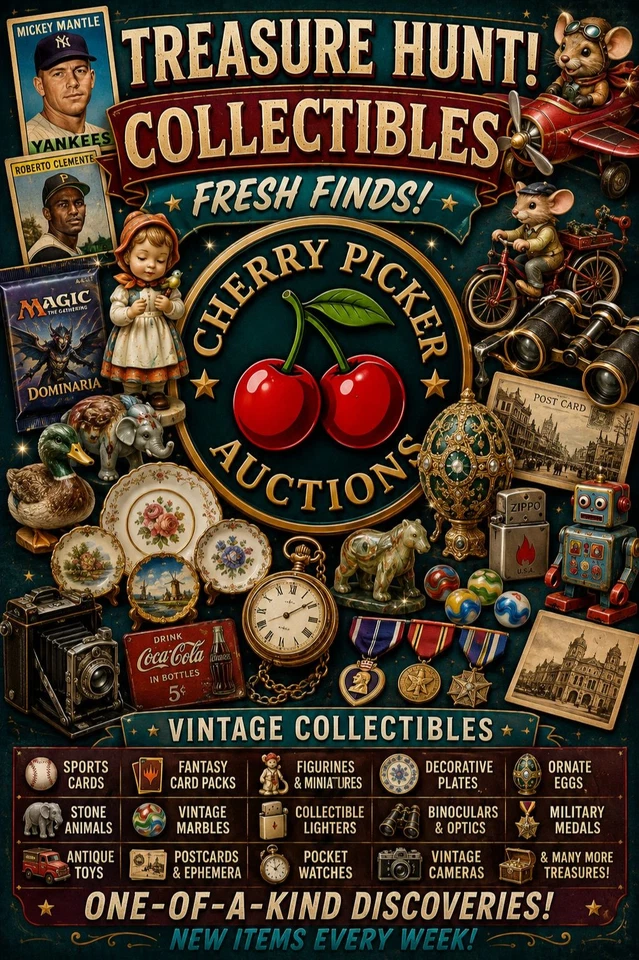Cherry Picker Auctions - Vintage Collectibles Treasure Hunt